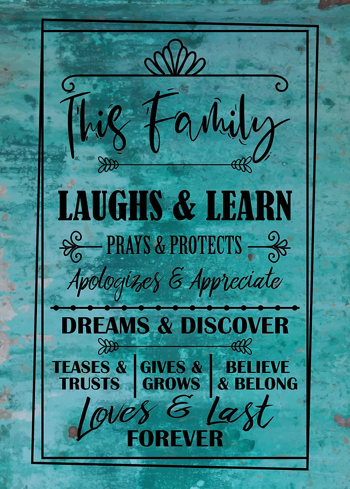 Family Rules Wall Decor
