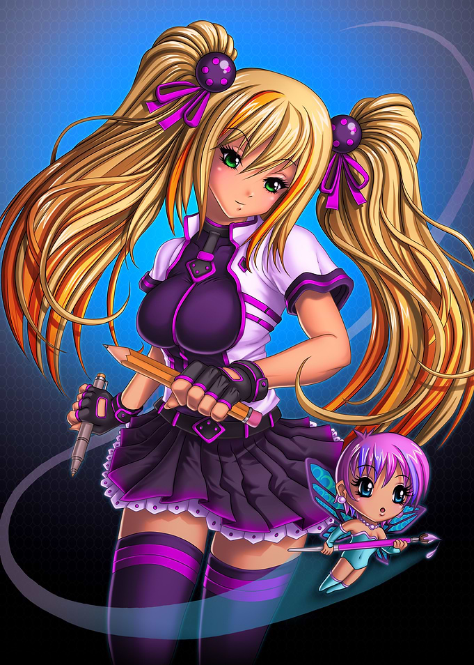 Anime Artist Girl