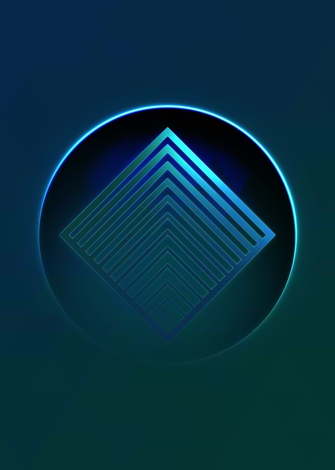 Rainbow Geometric Symbol