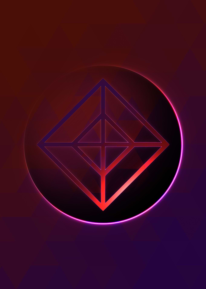 Rainbow Geometric Symbol