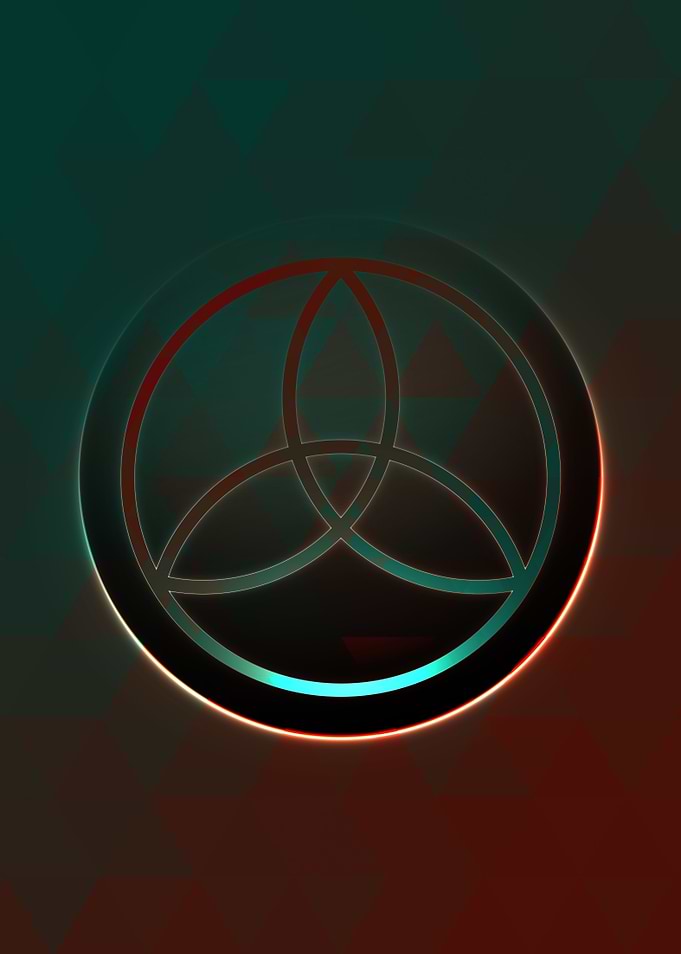 Neon Magic Circle Sign Art