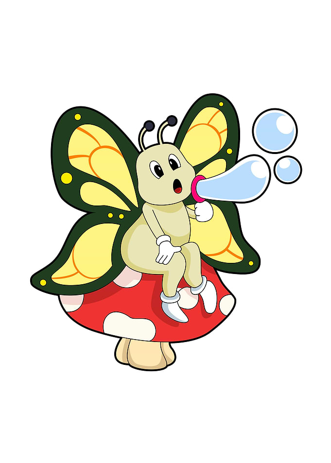 Caterpillar Soap bubbles