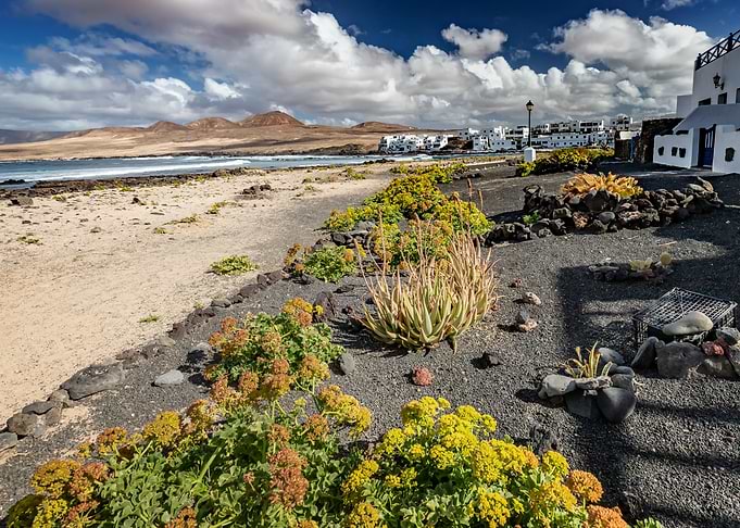 Spain landscape, volcano