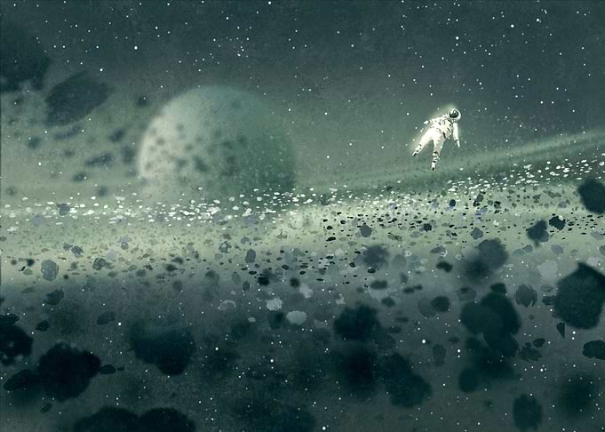 floating astronaut