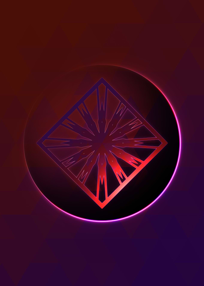 Rainbow Geometric Symbol