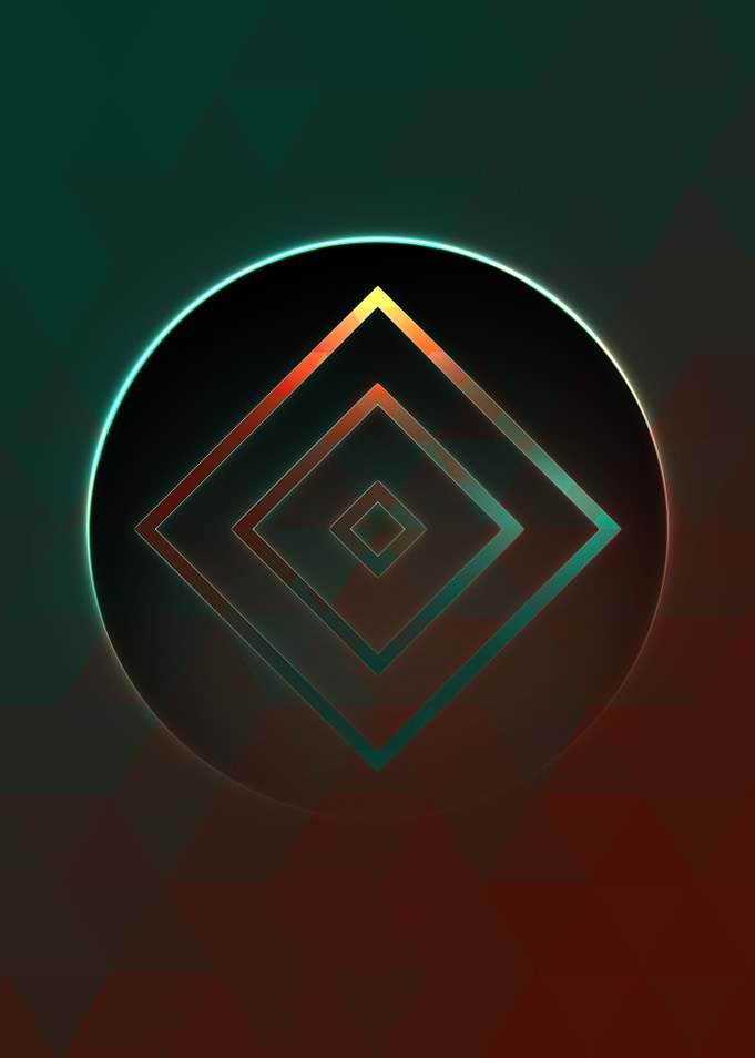 Rainbow Geometric Symbol