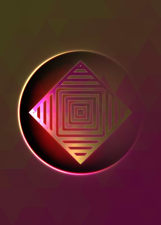 Glowing Glyph Seal Circle