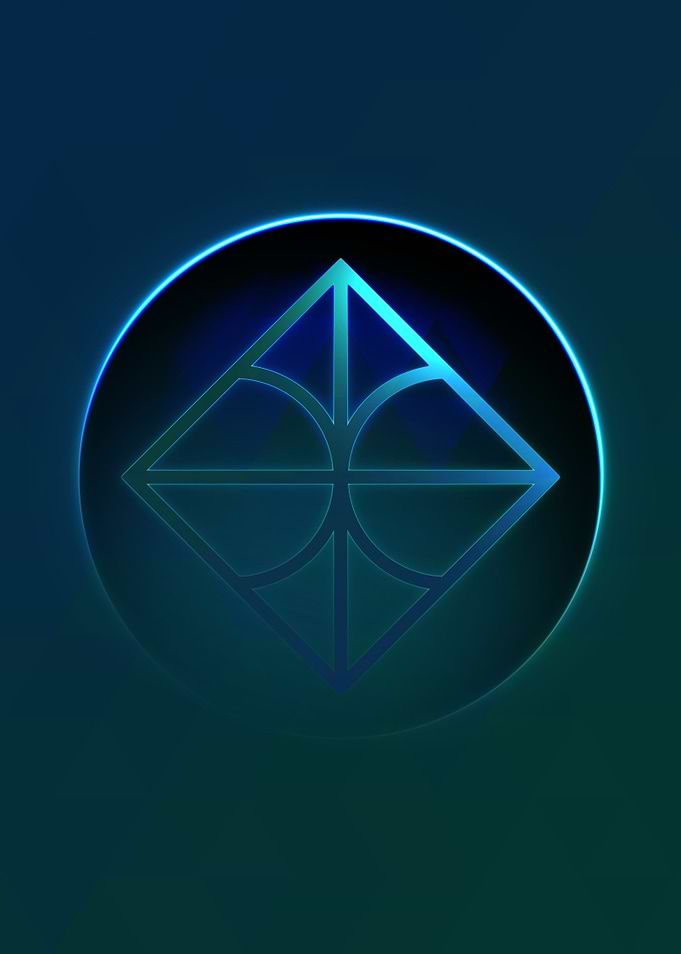 Neon Magic Circle Sign Art