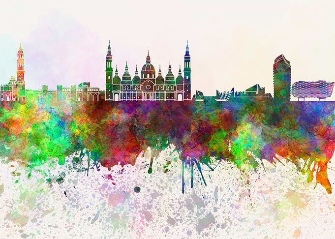 Zaragoza skyline