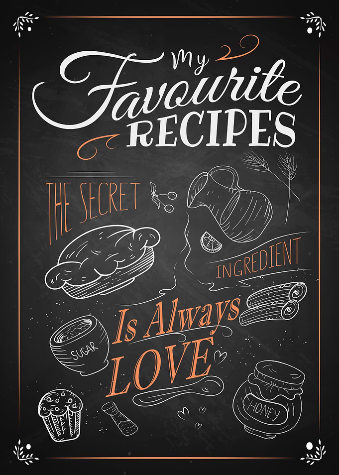 Cooking Chalk Board