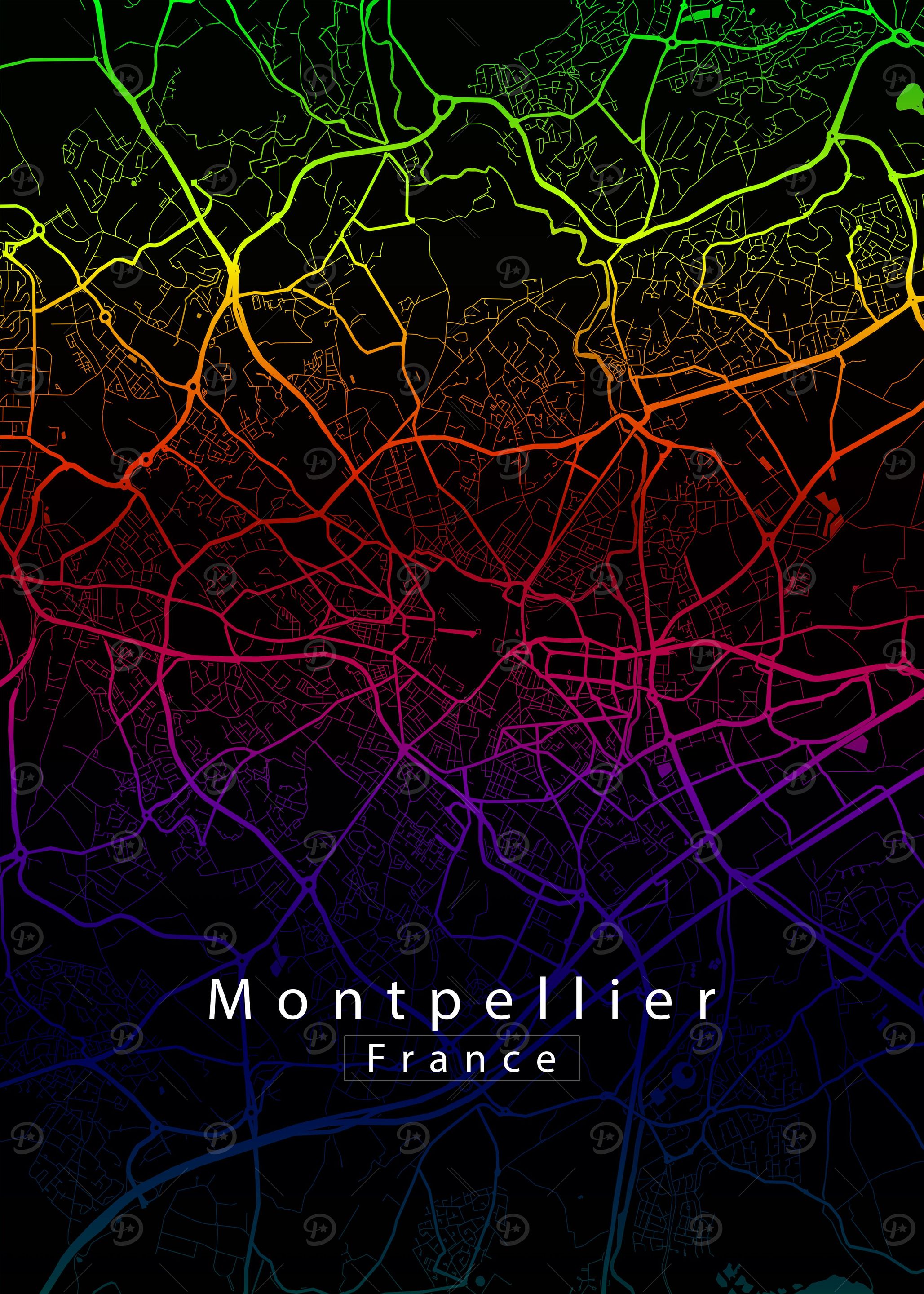 Montpellier City Map