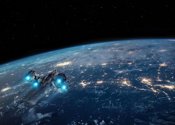 Space Earth Fantasy Planet
