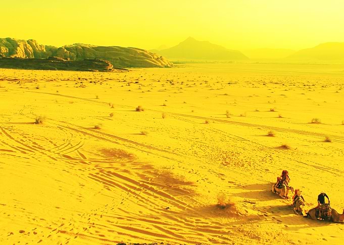 Caravan in Desert