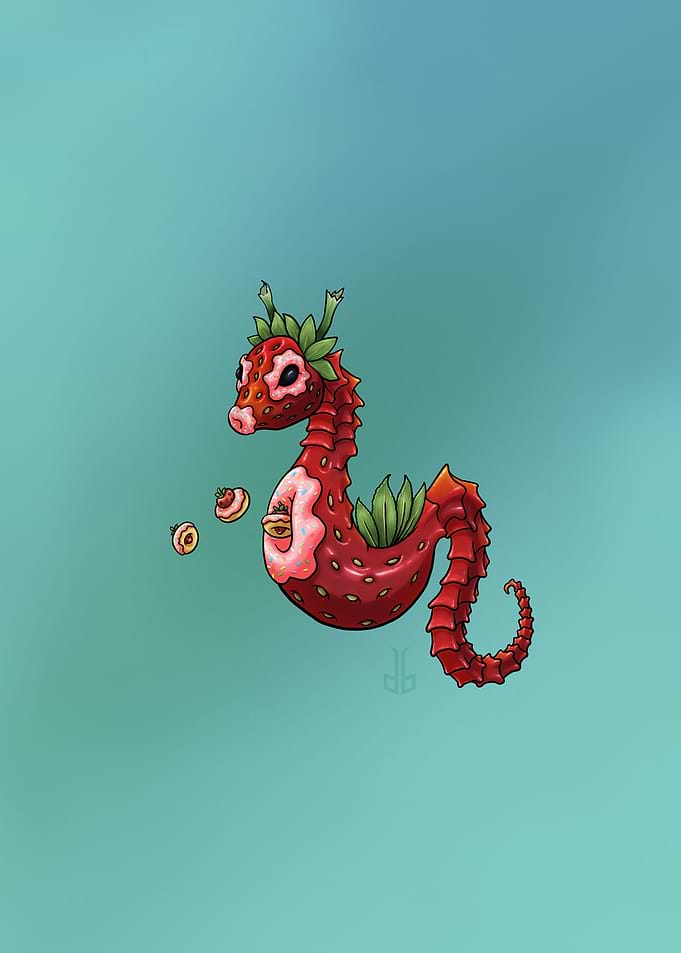 StrawberryDoughnutSeahorse