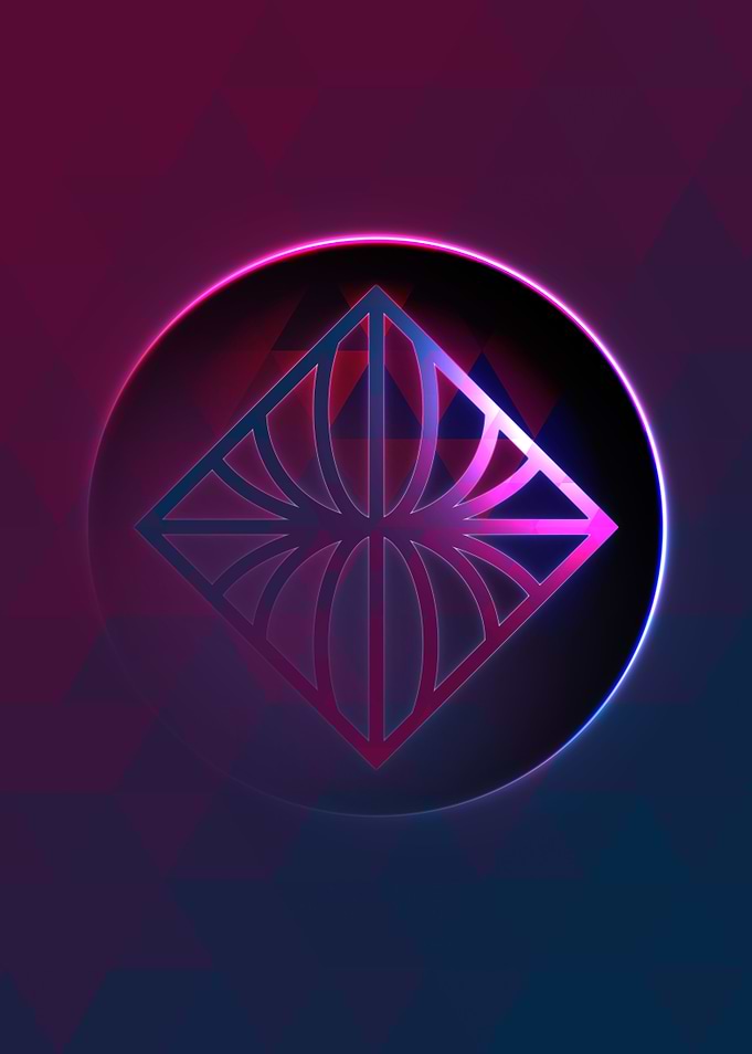 Rainbow Geometric Symbol