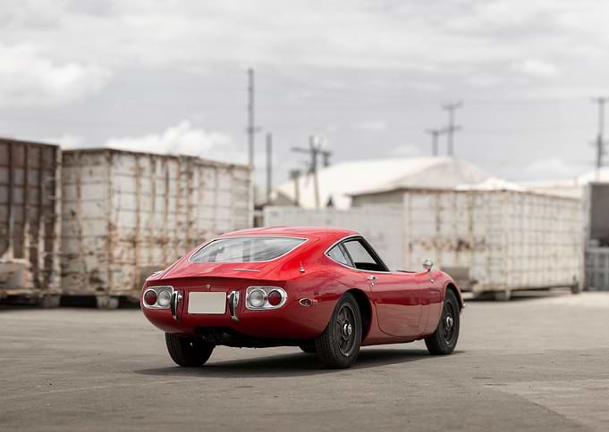 Red Toyota 2000GT supercar