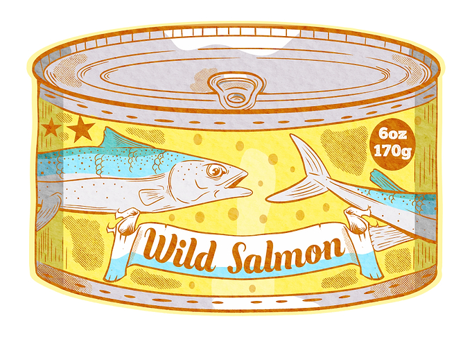 Tinned salmon