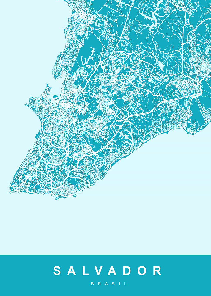 SALVADOR Map BRAZIL