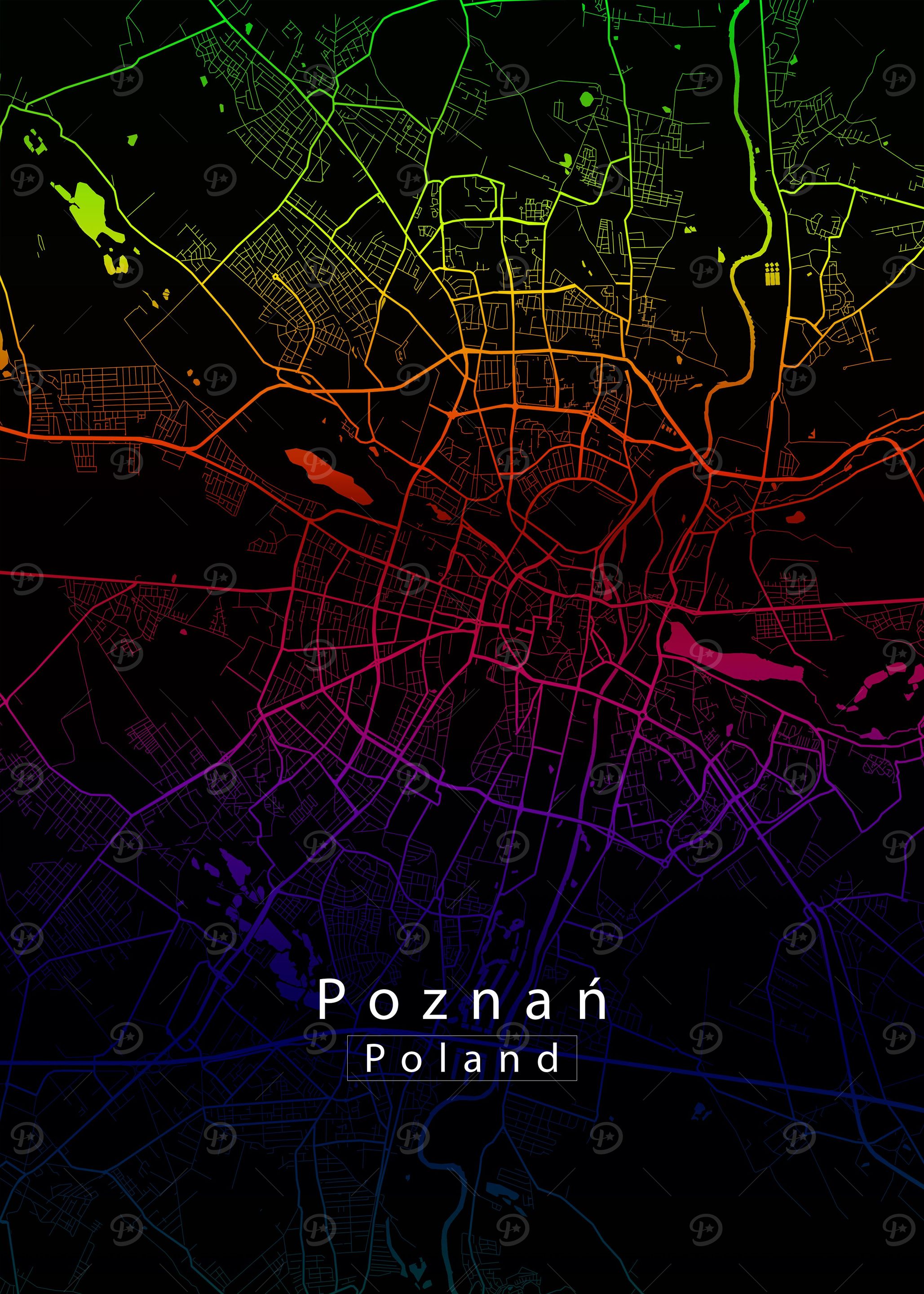 Poznan City Map