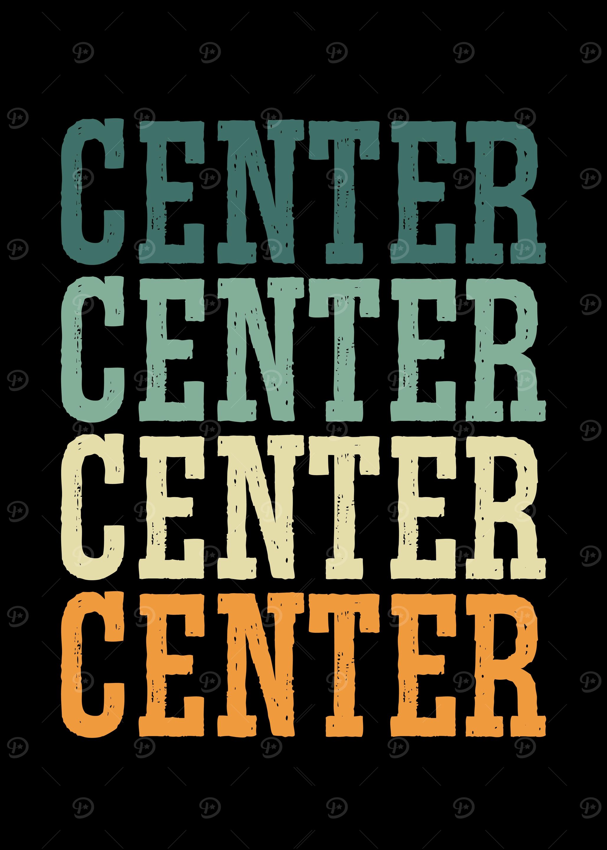 Hockey center vintage