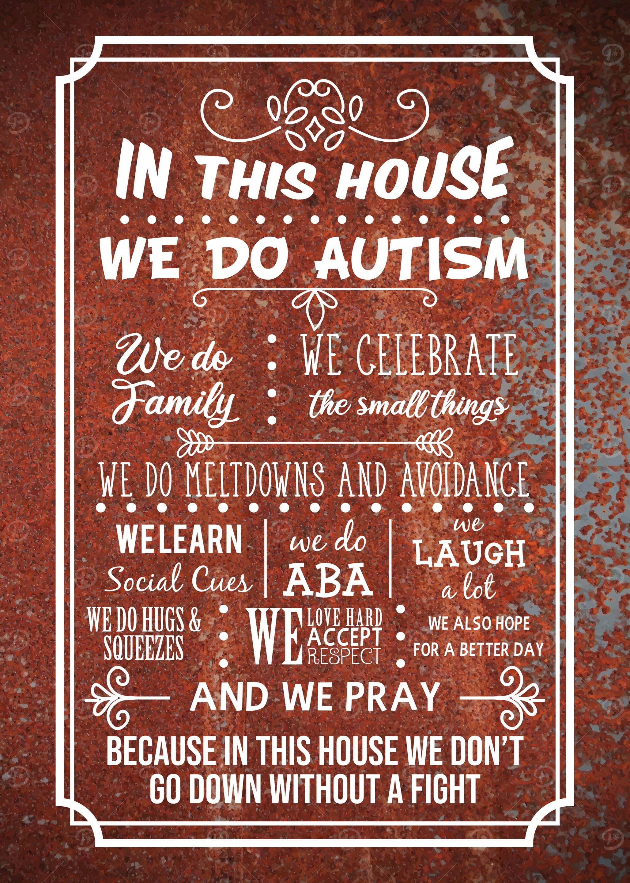 Family Rules Wall Decor