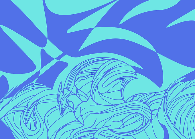 Blue Line Dragon