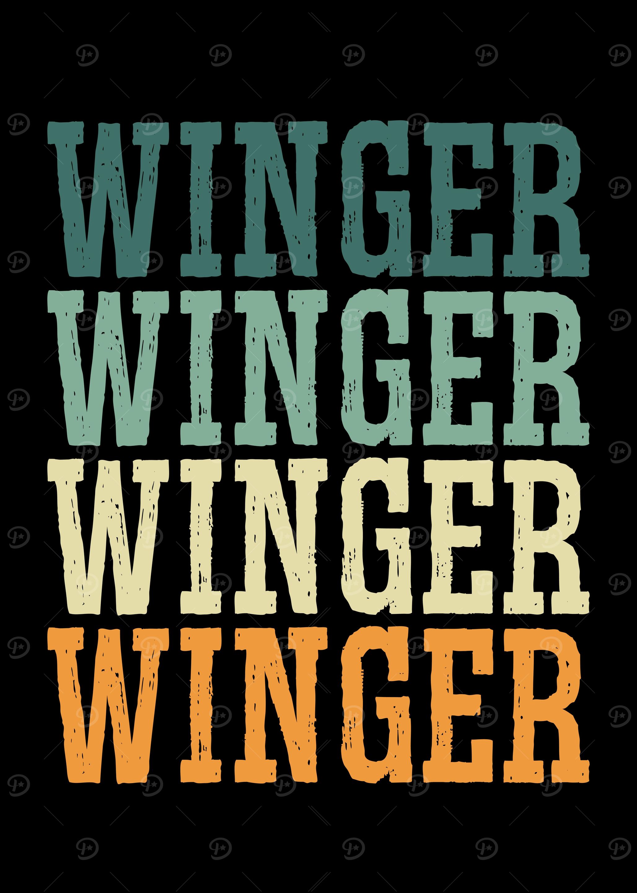 Hockey winger vintage