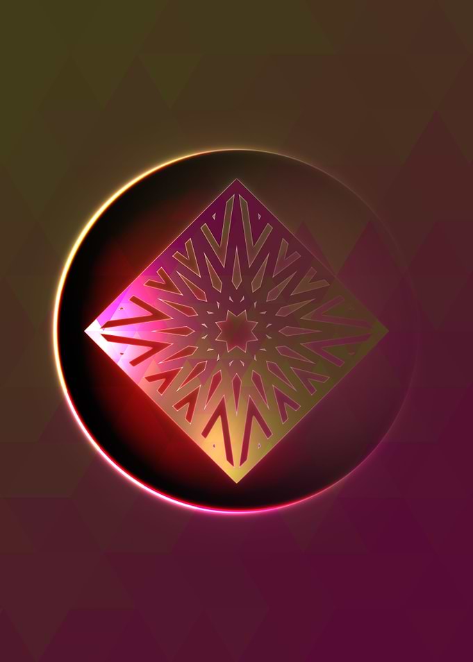 Rainbow Geometric Symbol