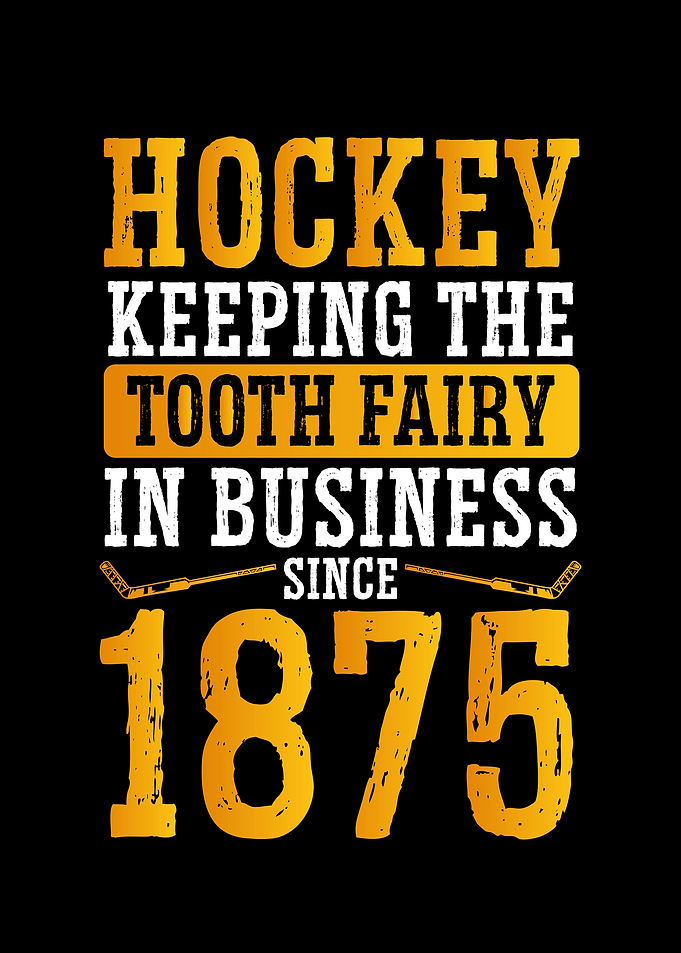 Hockey keeping the tooth f