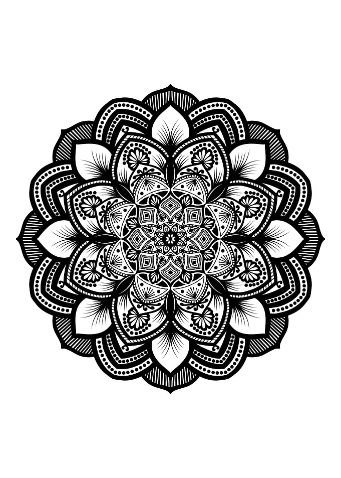 Mandala Black M102