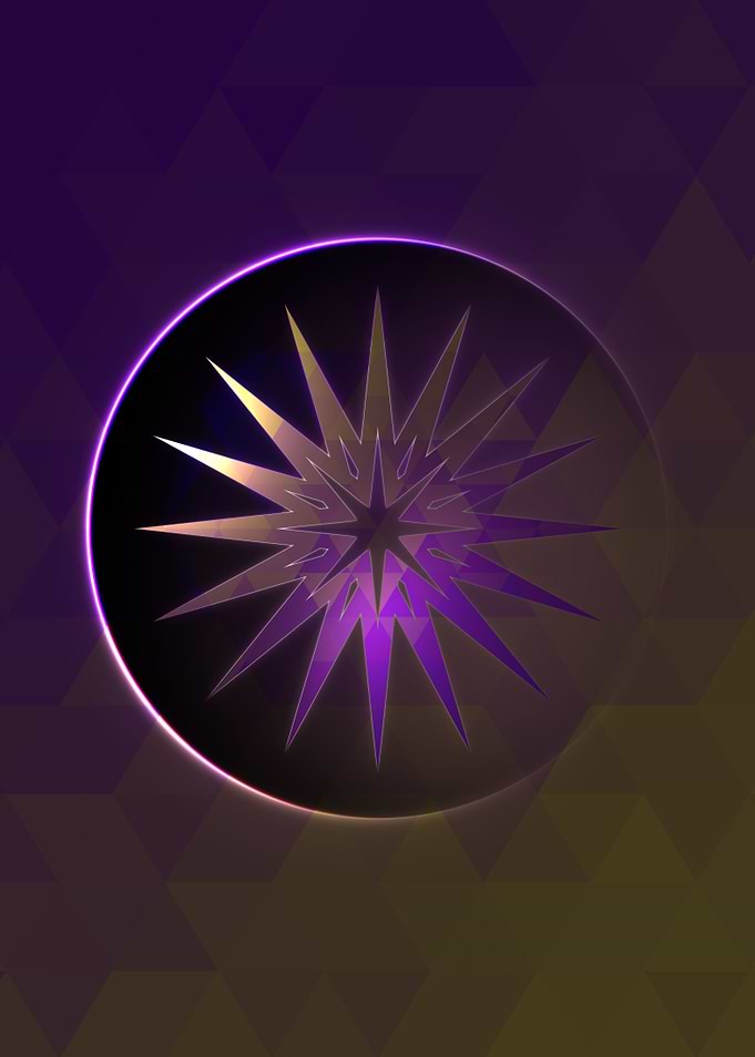 Rainbow Geometric Symbol