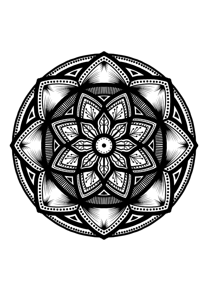 Mandala Black M104