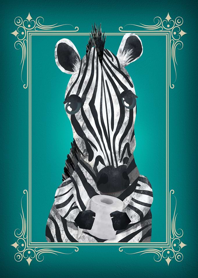 Zebra Butt Napkin