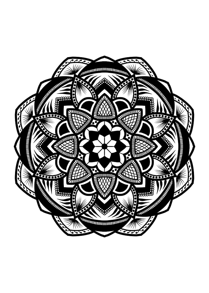 Mandala Black M109