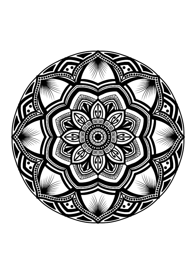 Mandala Black M105