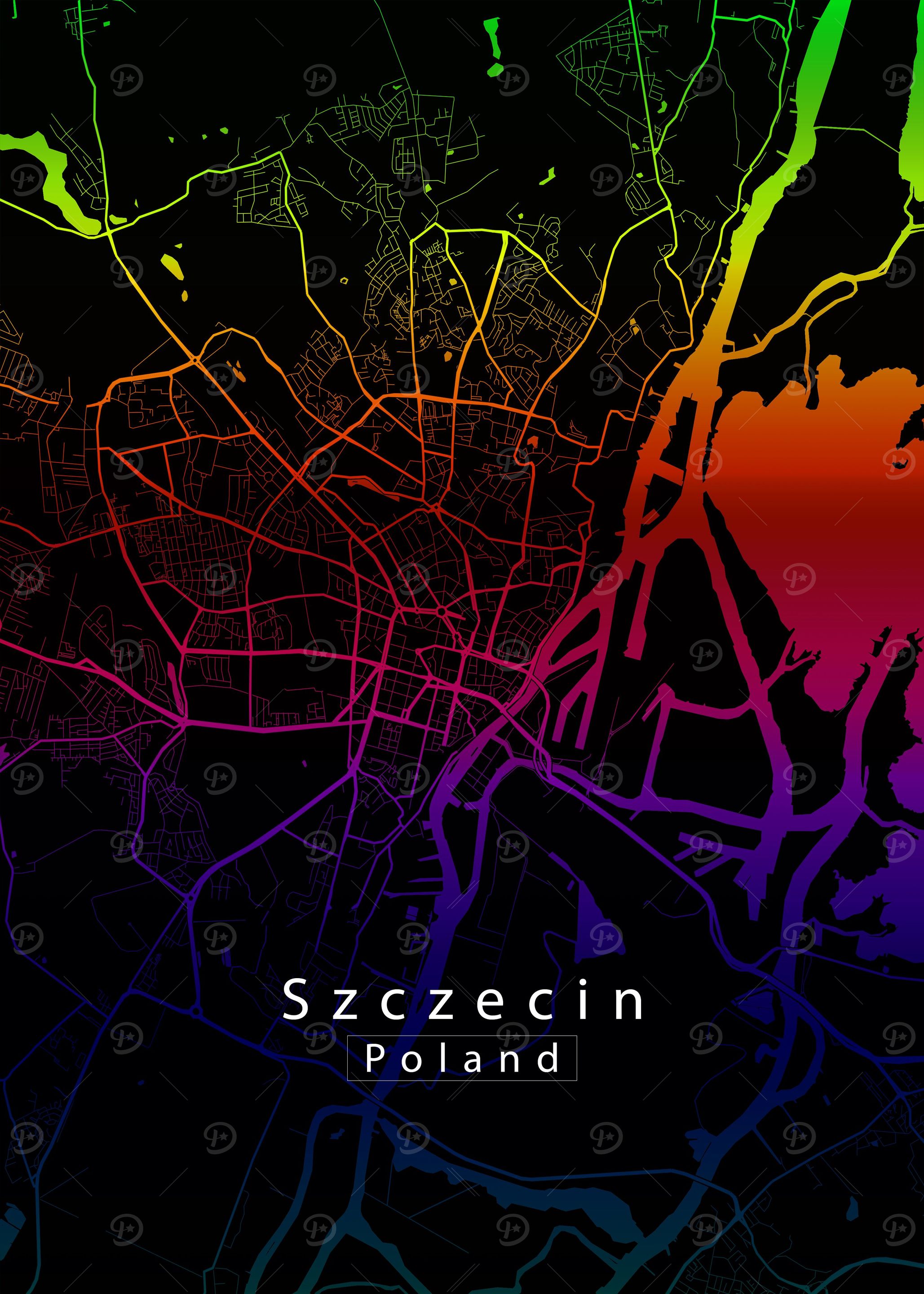 Szczecin City Map
