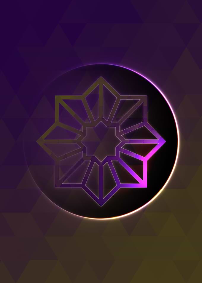 Neon Magic Circle Sign Art