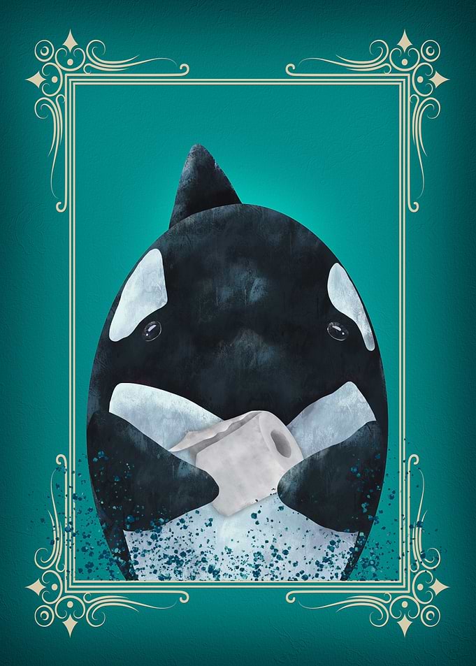Orca Butt Napkin