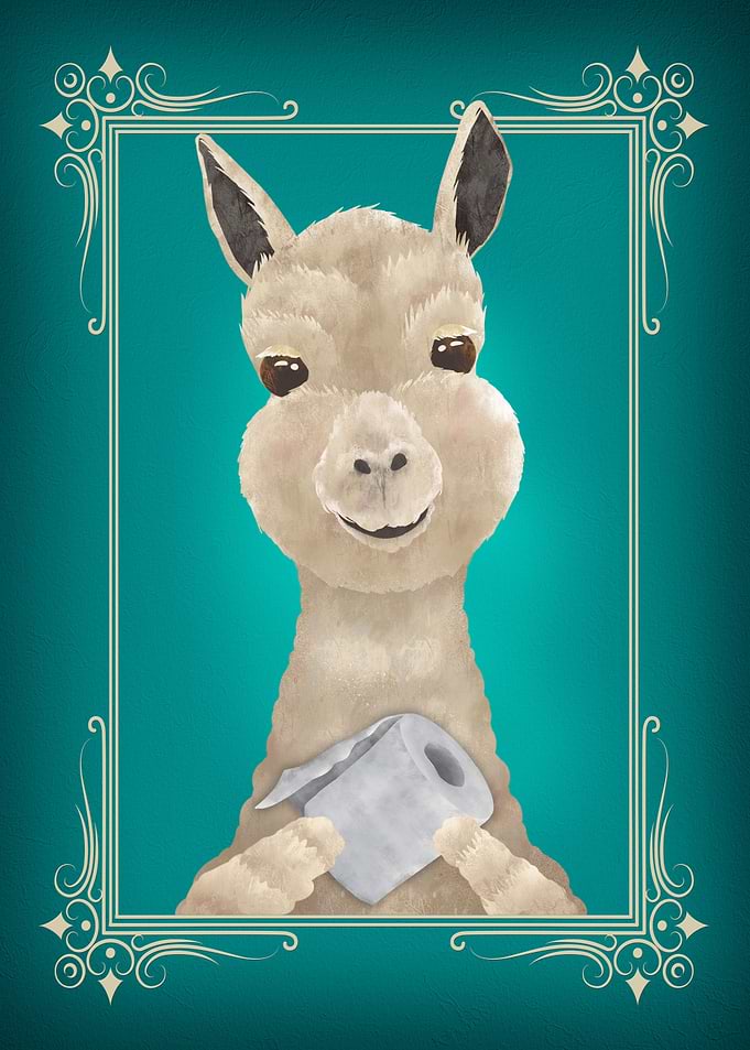 Llama Butt Napkin