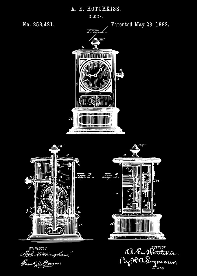 Clock Blueprint Patent