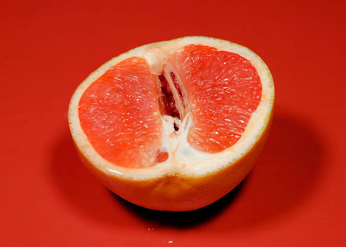 Grapefruit half juicy cu