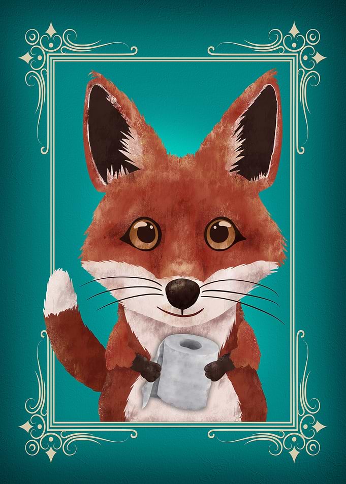 Fox Butt Napkin