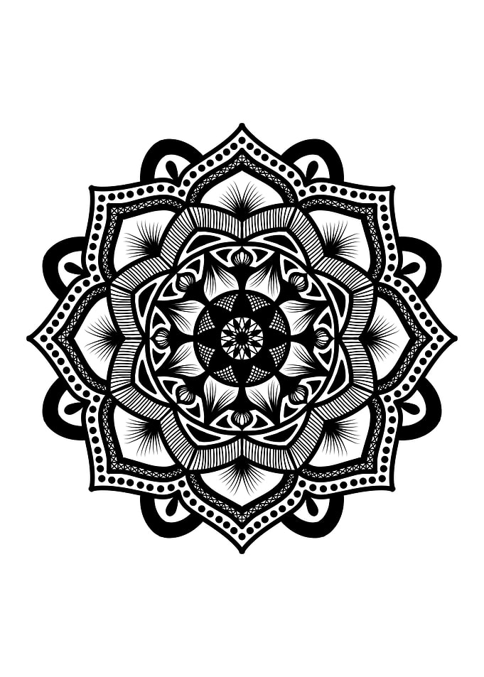 Mandala Black M107