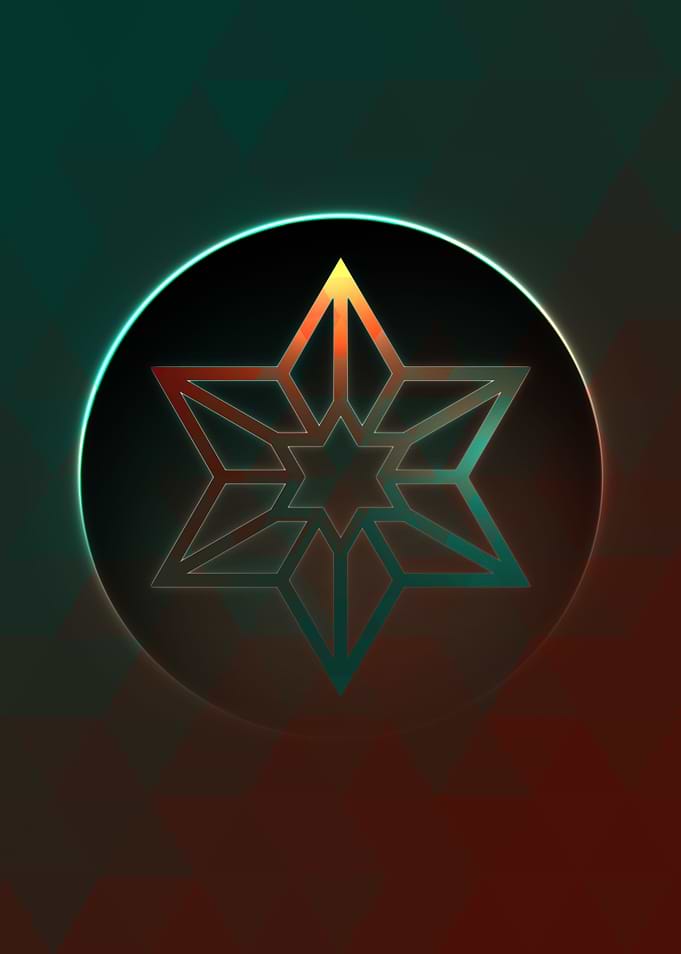 Neon Magic Circle Sign Art