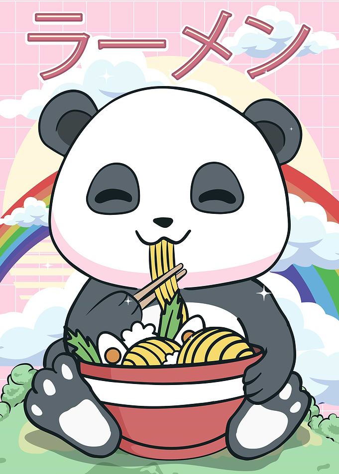 Kawaii Panda Ramen Noodles