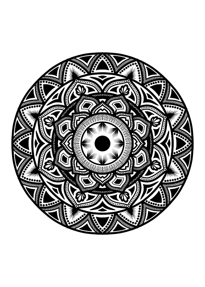 Mandala Black M108