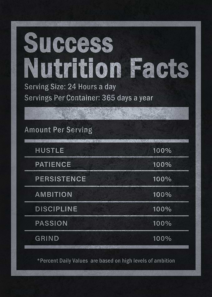 Success Ingredients Label