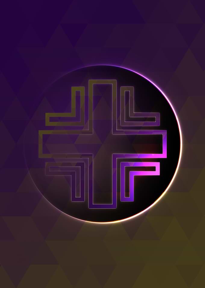 Prismatic Geometric Glyph