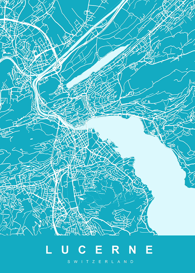 LUCERNE Map SWITZERLAND
