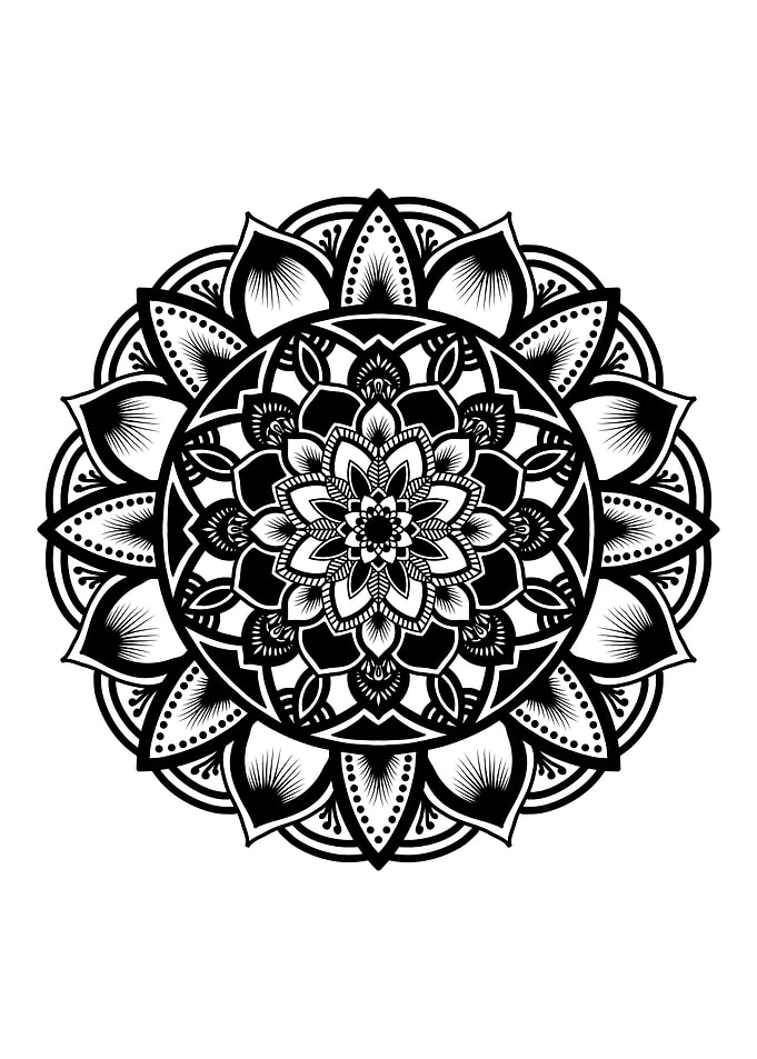 Mandala Black M119